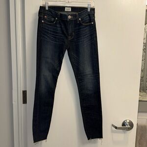 Hudson Nico Midrise Ankle Raw Hem Super Skinny Jeans